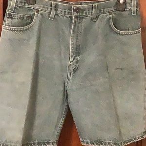 Men denim shorts